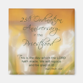 25. Ordination Jubiläum Priestertum Lilies Magnet