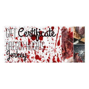 25 Pack Business Gift Certificate Blood Spritzer V Werbekarte