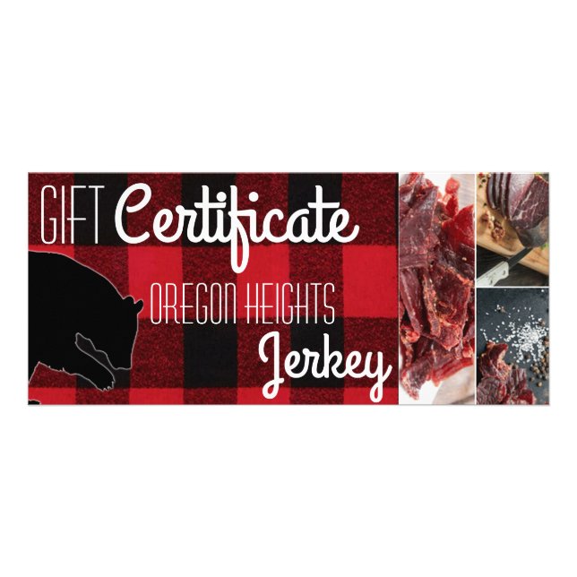 25 Pack Geschenkgutschein Red Buffalo Bär Werbekarte (Vorne)