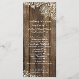 25 rustikale Spitze-hölzerne Programm