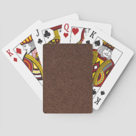 25 Schokolade Mocha Brown Glitzer Print Spielkarten