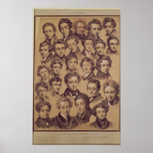 25 Schüler aus dem Studio Antoine Poster (Vorne)