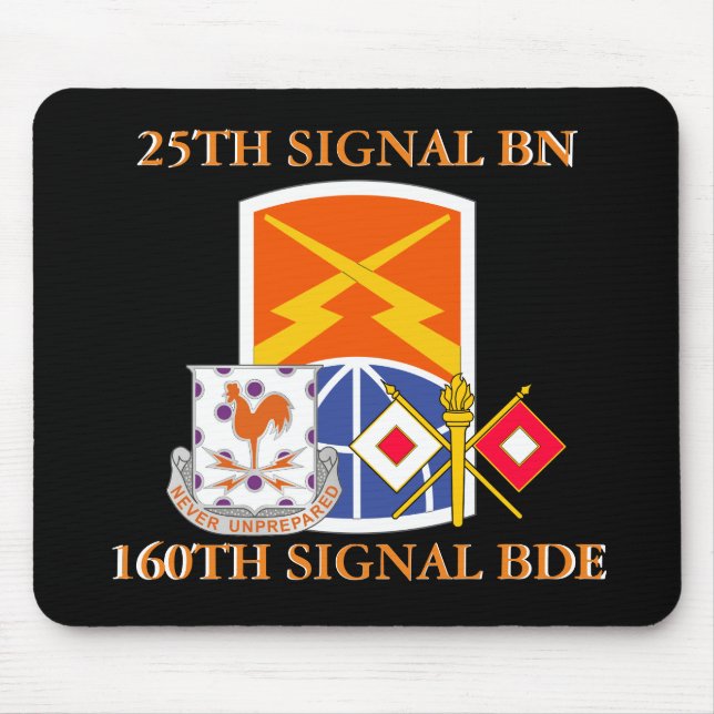 25. SIGNAL BATTALION 160. SIGNAL BRIGADE MOUSEPAD (Vorne)