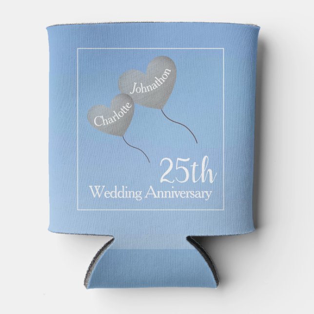 25. Silberhochzeit Dosenkühler (Vorderseite)