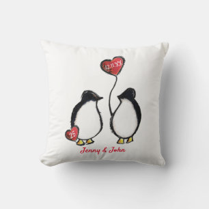 25. Silberhochzeitpinguin Kissen
