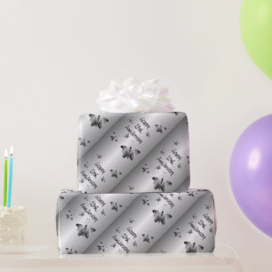 25. silberne Hochzeit Geschenkpapier