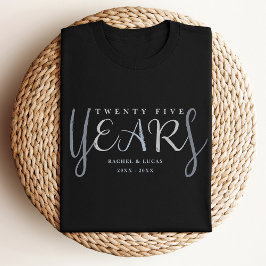 25. silberne Hochzeitsjubiläum Geschenk T-Shirt