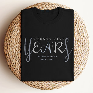 25. silberne Hochzeitsjubiläum Geschenk T-Shirt