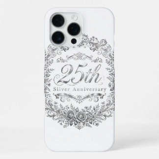 25. silbernes iPhone 16 Pro Max Case Hülle