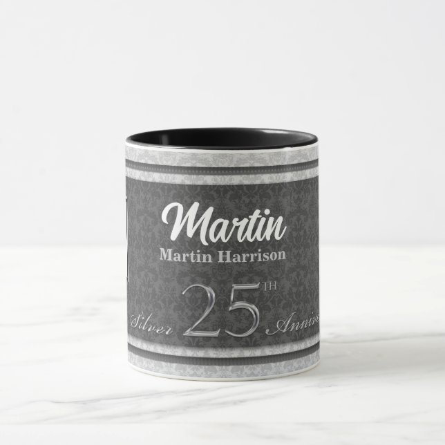 25. Silver Anniversary Business-Logo Tasse (Zentrum)