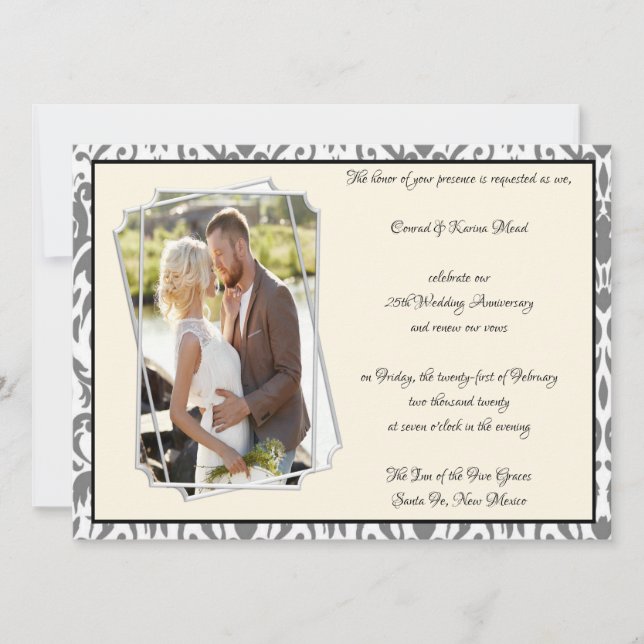25. Silver Anniversary Celebration Einladung (Vorderseite)
