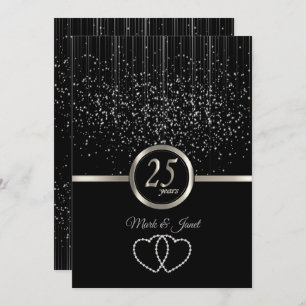 25. Silver Anniversary Starlights Einladung