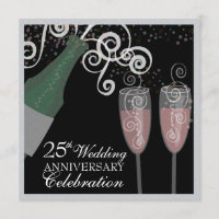 25. Silver Jubiläum Bubbly Champagne Party