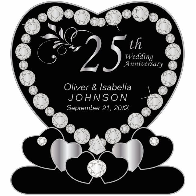 25. Silver-Jubiläum Freistehende Fotoskulptur (Vorne)