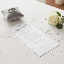 25. Silver Wedding Jubiläum All In One Einladung