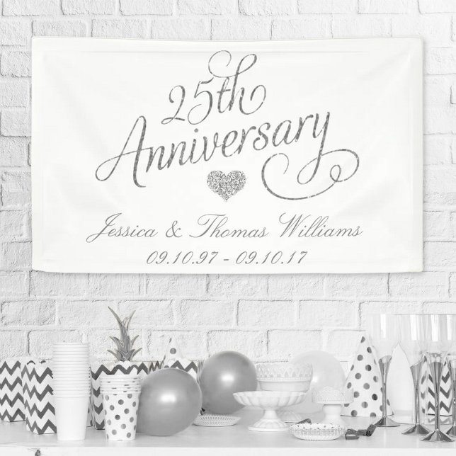 25. Silver Wedding Jubiläum Banner (Von Creator hochgeladen)