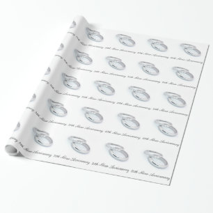 25. Silver Wedding Jubiläum Geschenkpapier