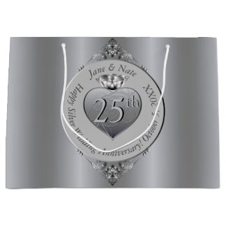 25. Silver Wedding Jubiläum Große Geschenktüte
