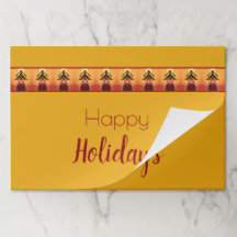 25 Stück Gold Holiday Paper Tischsets