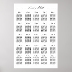 25 Tabelle Große Hochzeitssortierung nach Tabelle Poster