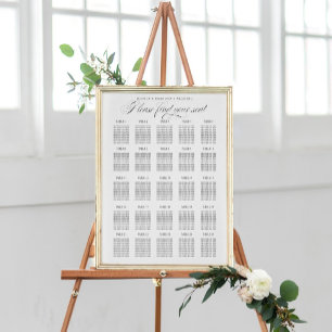 25 Tabelle Seating Chart Finden Sie Ihre Sitzkalli Poster