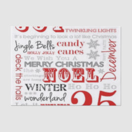25 Tage Weihnachtsseidenpapier Seidenpapier