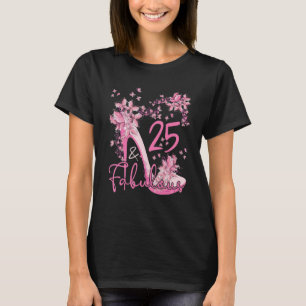 25 und fabelhafte Blumenschmetterlinge auf den hoh T-Shirt
