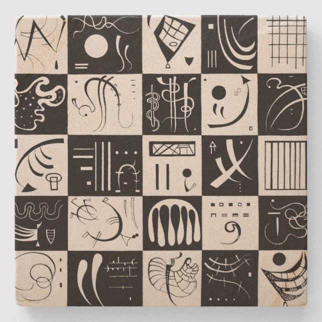 25 von dreißig | Wassily Kandinsky | Steinuntersetzer (Vorderseite)
