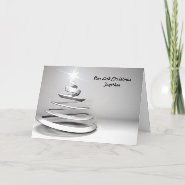 25. Weihnachtszusammen Weihnachtskarte Feiertagskarte (Vorderseite)