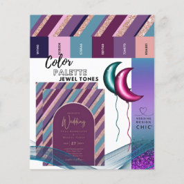 25 x Farbpalette Magenta Aquamariner Anbieter INFO Flyer