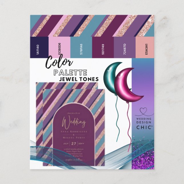 25 x Farbpalette Magenta Aquamariner Anbieter INFO Flyer (Vorne)