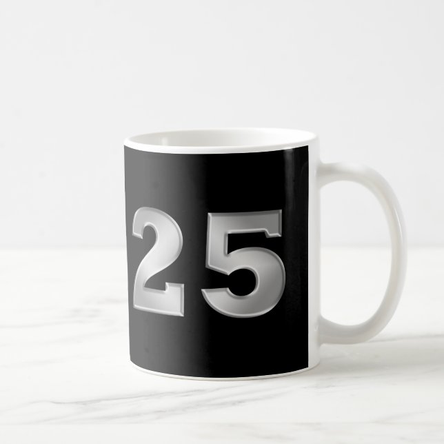 25e anniversaire d'argent Mugs ou Steins (Droite)