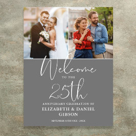 25e anniversaire du Mariage 2 Affiche de bienvenue
