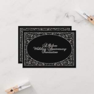 25e anniversaire du Mariage Carte d'invitation RSV