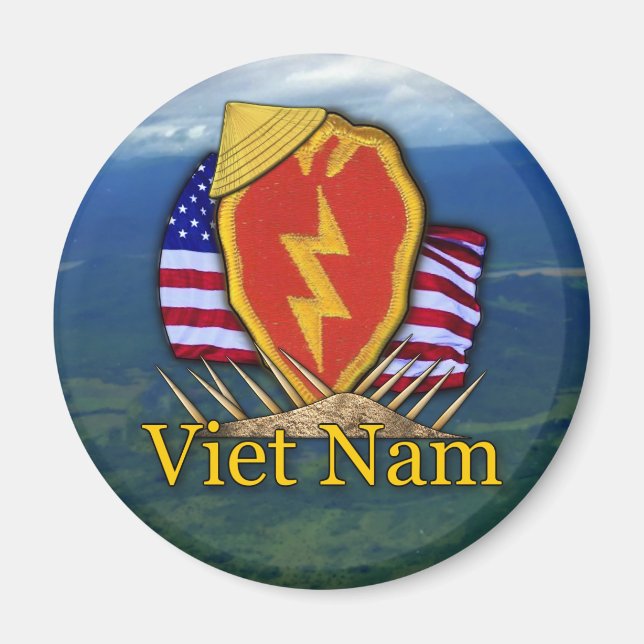 25e division d'infanterie vietnam patch Magnet (Devant)
