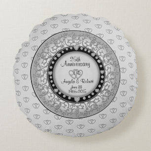 25e Mariage  d'argent Coussin
