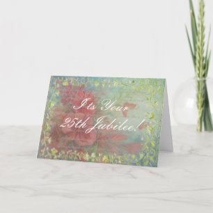 25ème carte de jubilé de nonne catholique