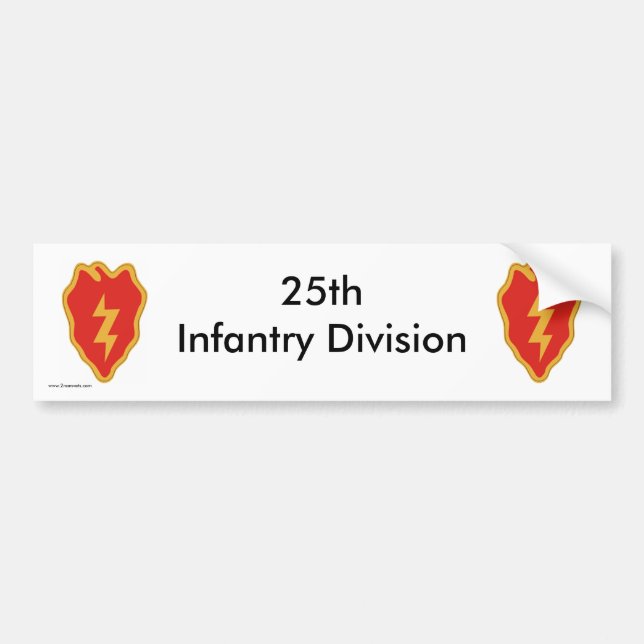 25th Inf Div b-s Autoaufkleber (Vorne)