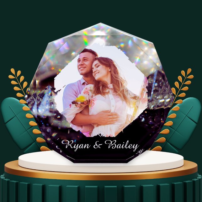 25th Wedding Anniversary Elegant Diamond Design Fotoblock (Von Creator hochgeladen)