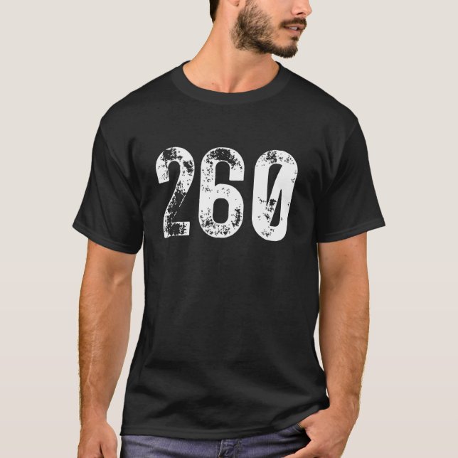 260 Area Code Fort Wayne IN Mobile Telephone Area  T-Shirt (Vorderseite)