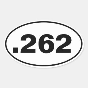 .262 OVALER AUFKLEBER