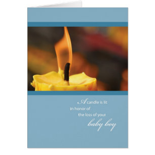 2645 Verlust der Baby Boy Candle