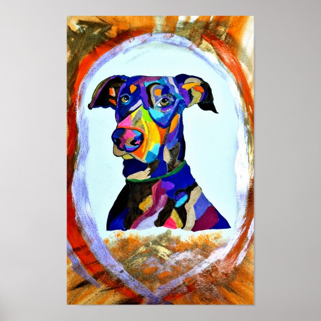 268 - Doberman Liebe Poster (Vorne)