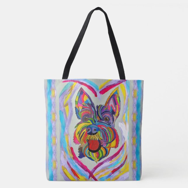 268 - Schnauzer Liebe Tote Bag Tasche (Vorderseite)