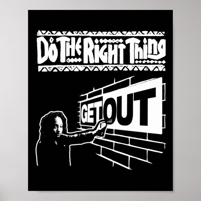 268 Sticker raus Poster (Vorne)