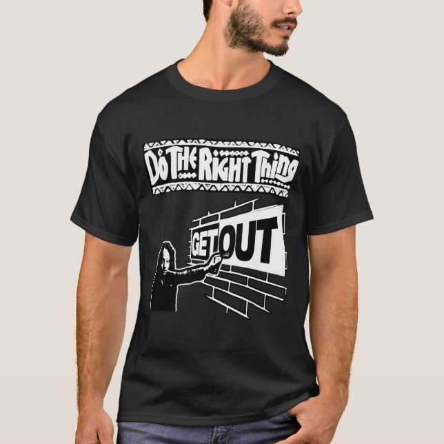 268 Sticker raus T-Shirt (Vorderseite)