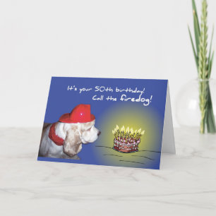2693 50. Geburtstag Feuerhund Karte