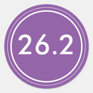 26.2 Aufkleber  Lila und weiß
