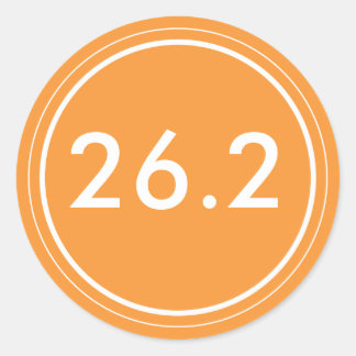 26.2 Aufkleber | Orange und Weiß