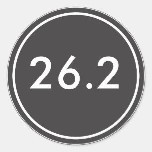 26.2 Aufkleber  Schwarz mit weißem Text